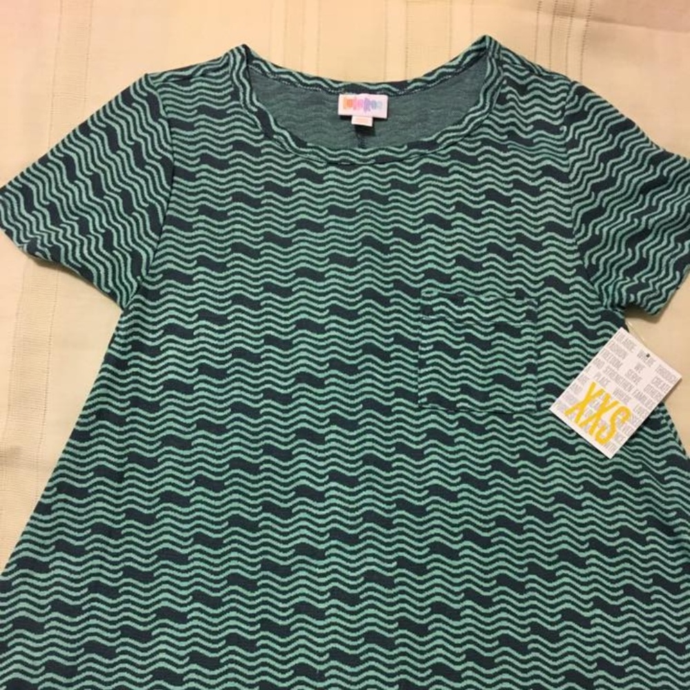 Carly Lularoe XXS Green chevron